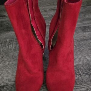 Red Rosamund Ankle Boots